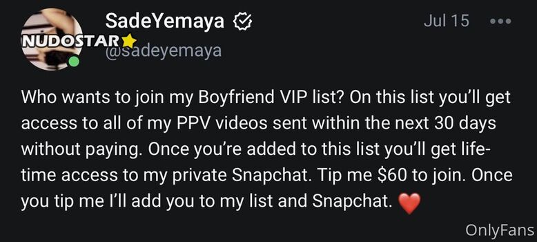 Private Leaked Sadeyemaya exclusive onlyfans photos 2026